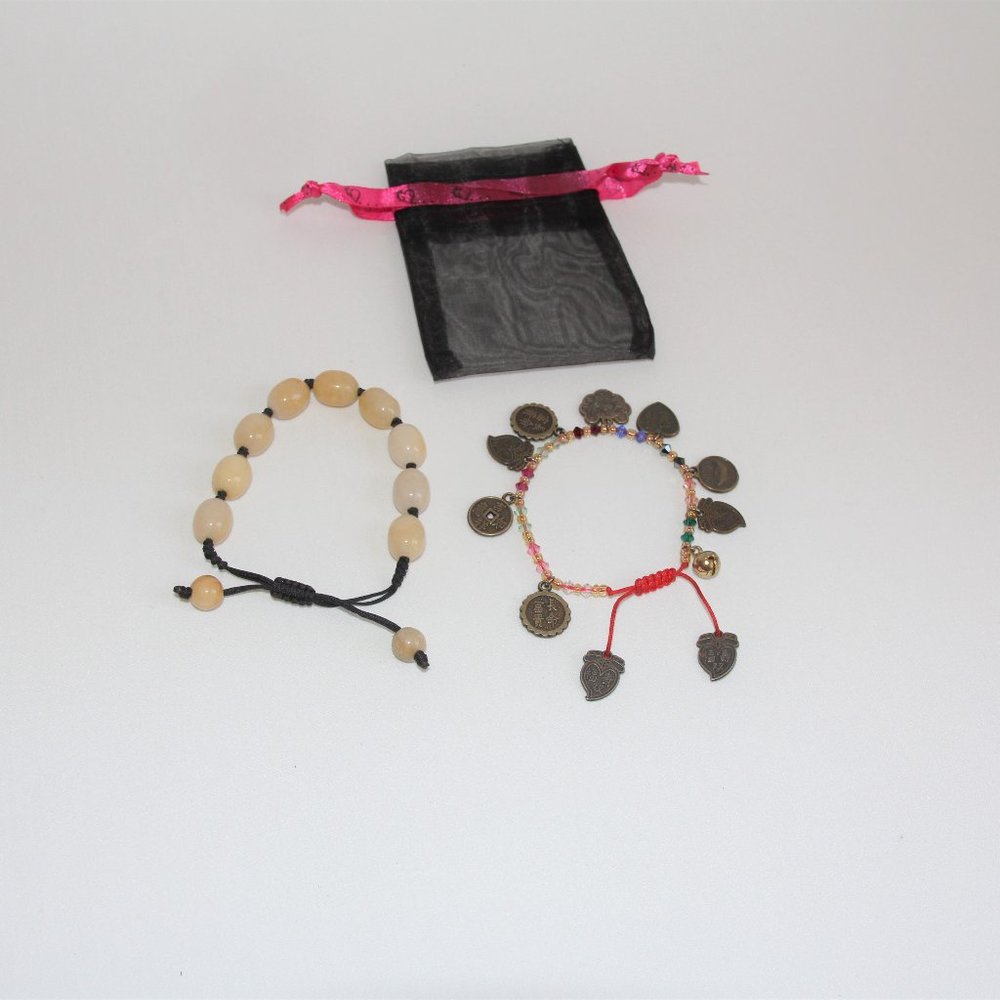 2-Pull Cord Healing Bracelets